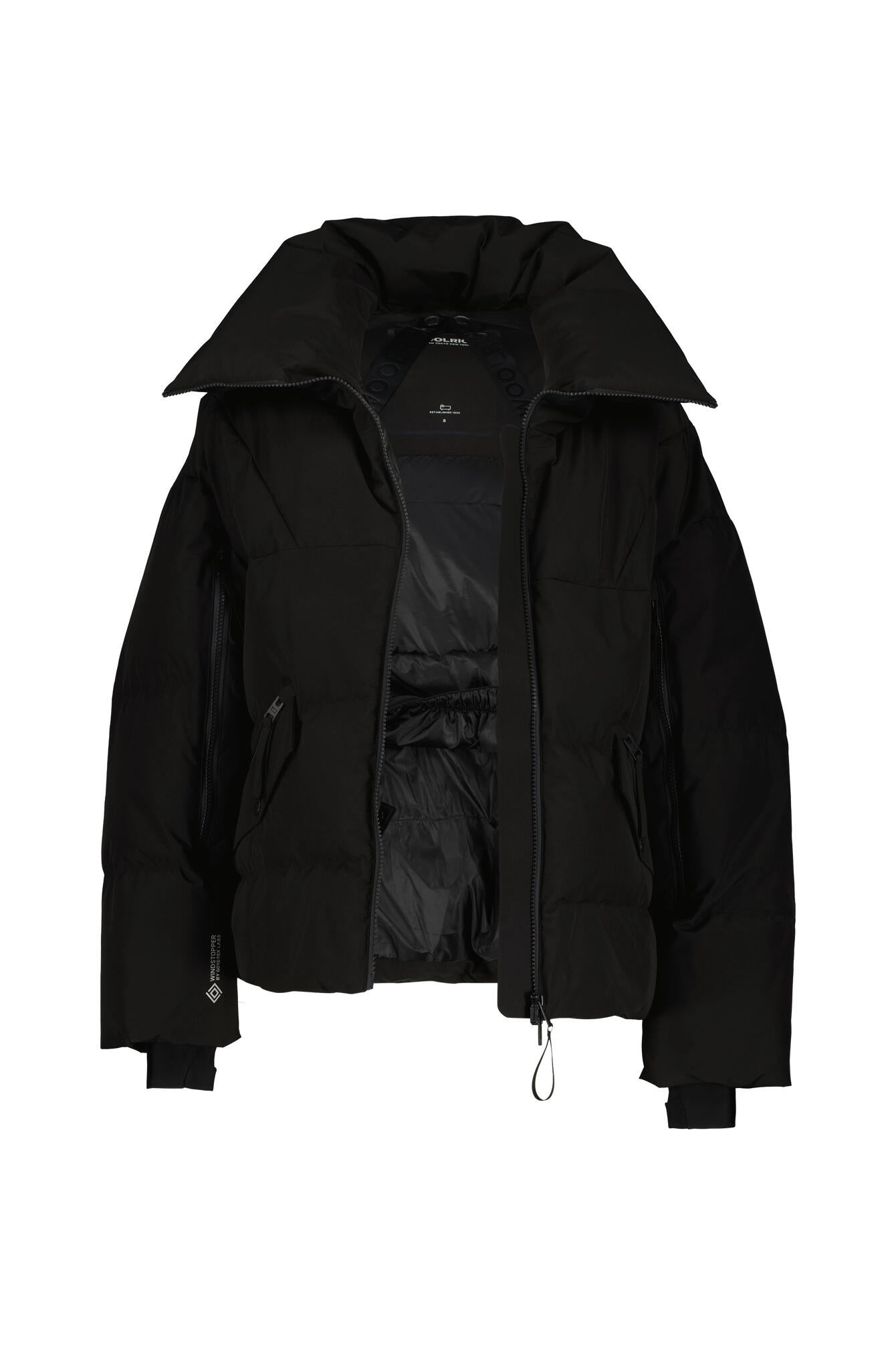 Daunenjacke mit Stehkragen - 100 Black - Schwarz