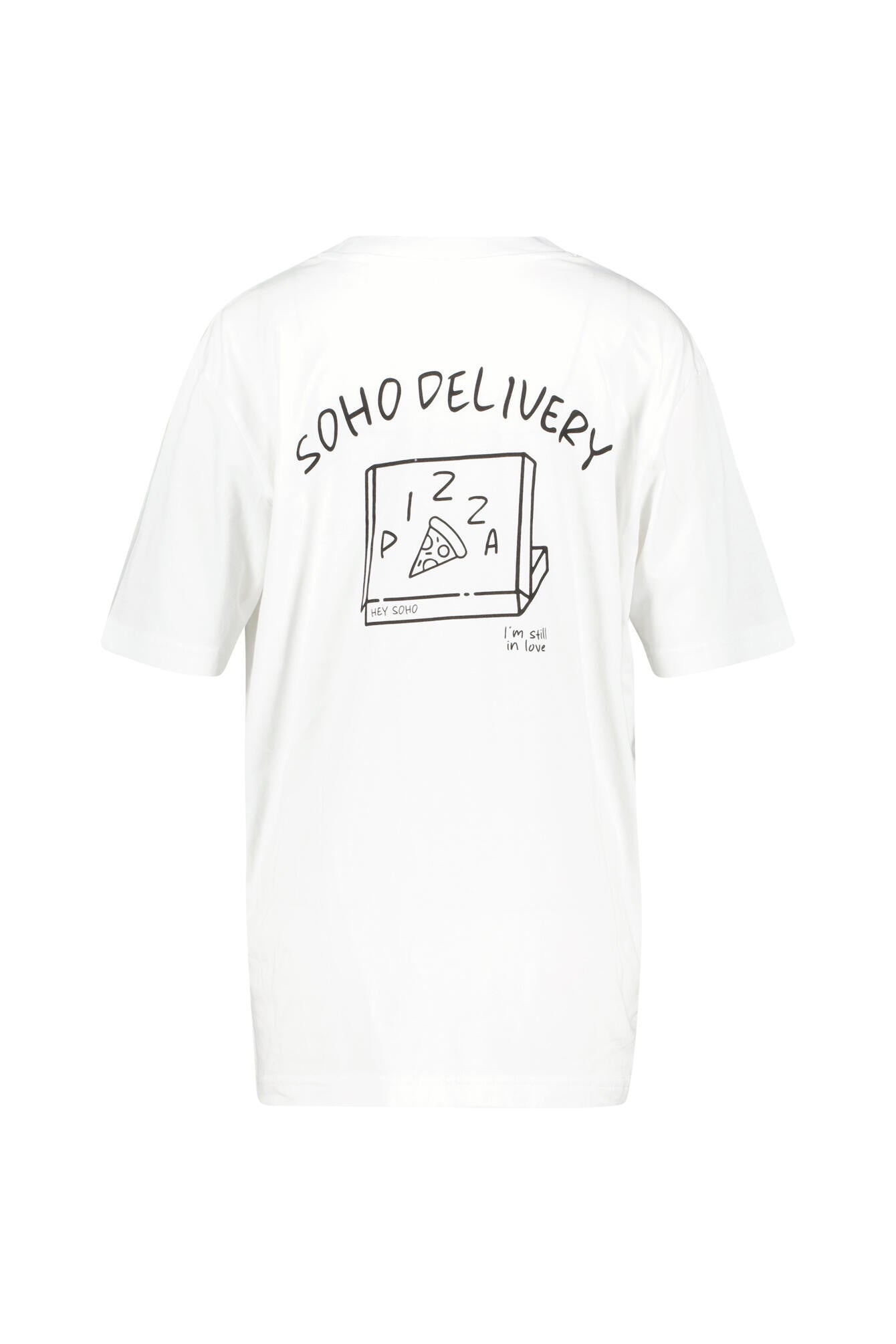 T-Shirt mit Print - Weiss/Schwarz