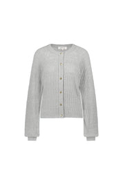 Melierter Cardigan - 9516 Grey Melange - Grau