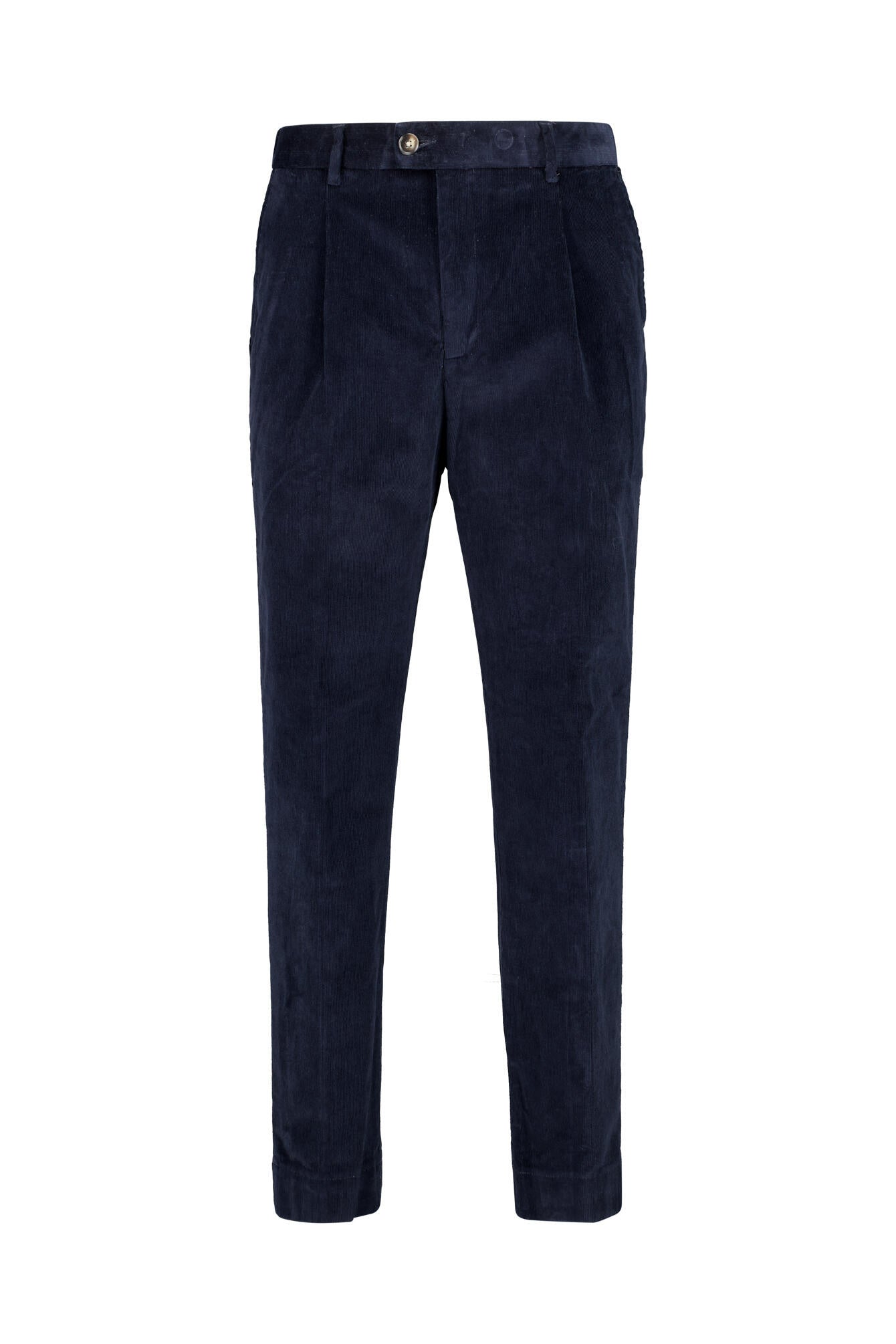 Cordhose Straight Fit - Bluenavy - Blau