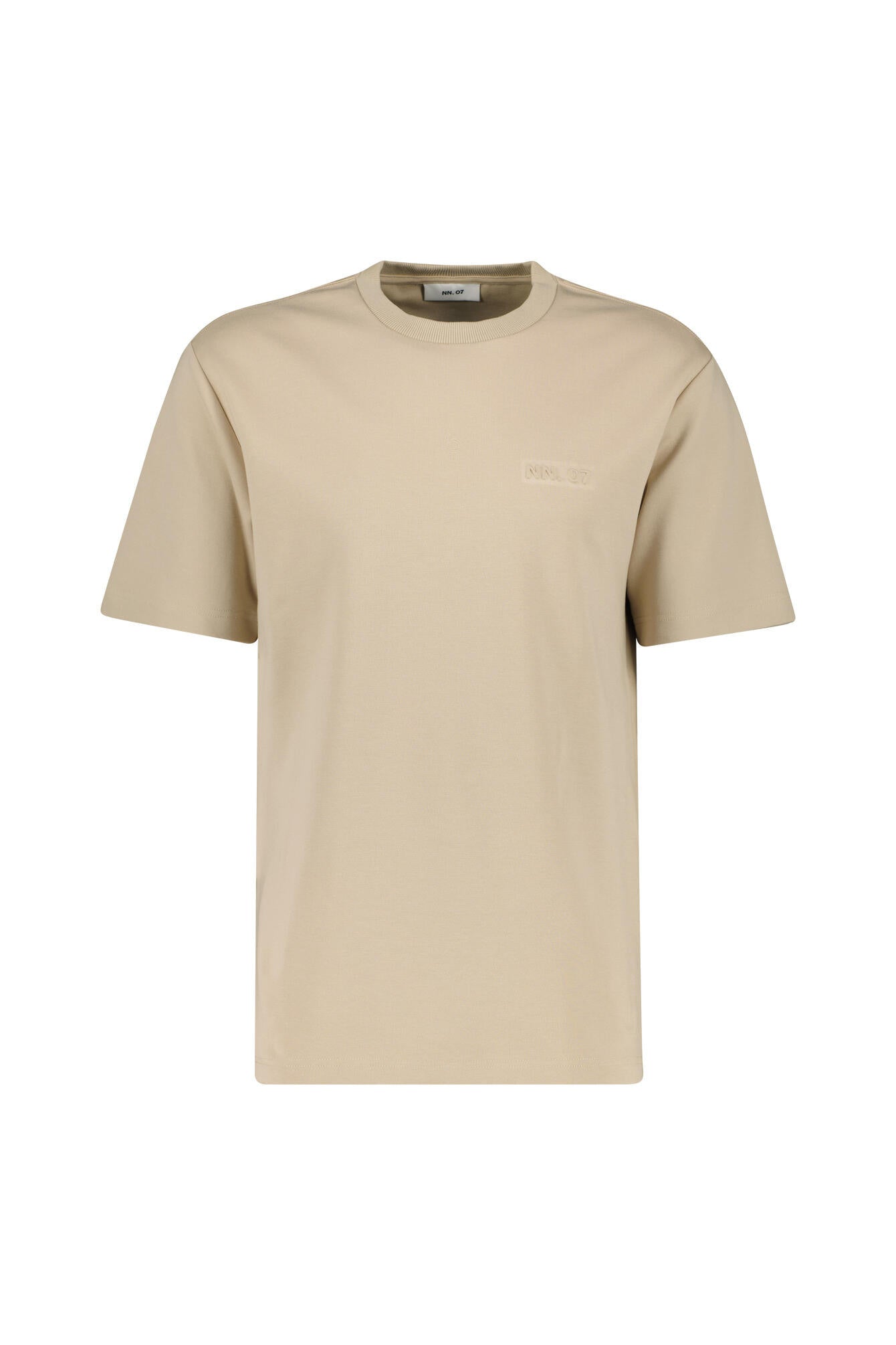 T-Shirt mit 3D-Prägung - White Pepper - Beige