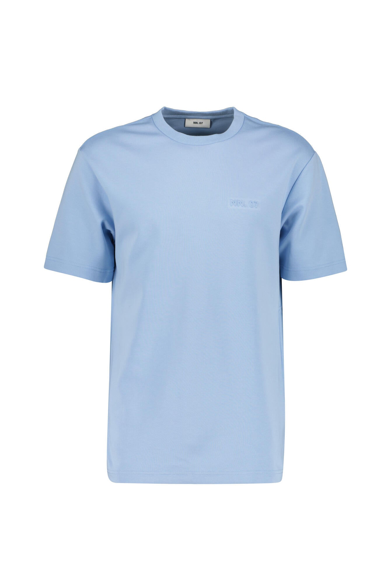 T-Shirt mit 3D-Prägung - Powder Blue - Blau