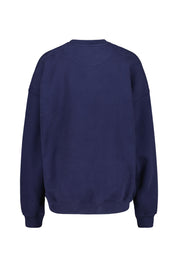 Sweatshirt - Navy/Offwhite - Blau