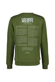 Sweatshirt mit Backprint - 575570 Chive Green/Smoke Green - Grün