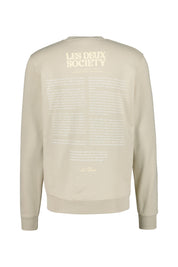 Sweatshirt mit Backprint - 815769 Light Sand/Summer Melon - Beige