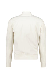 Blouson mit Strickärmeln - 02 Sabbia - Beige