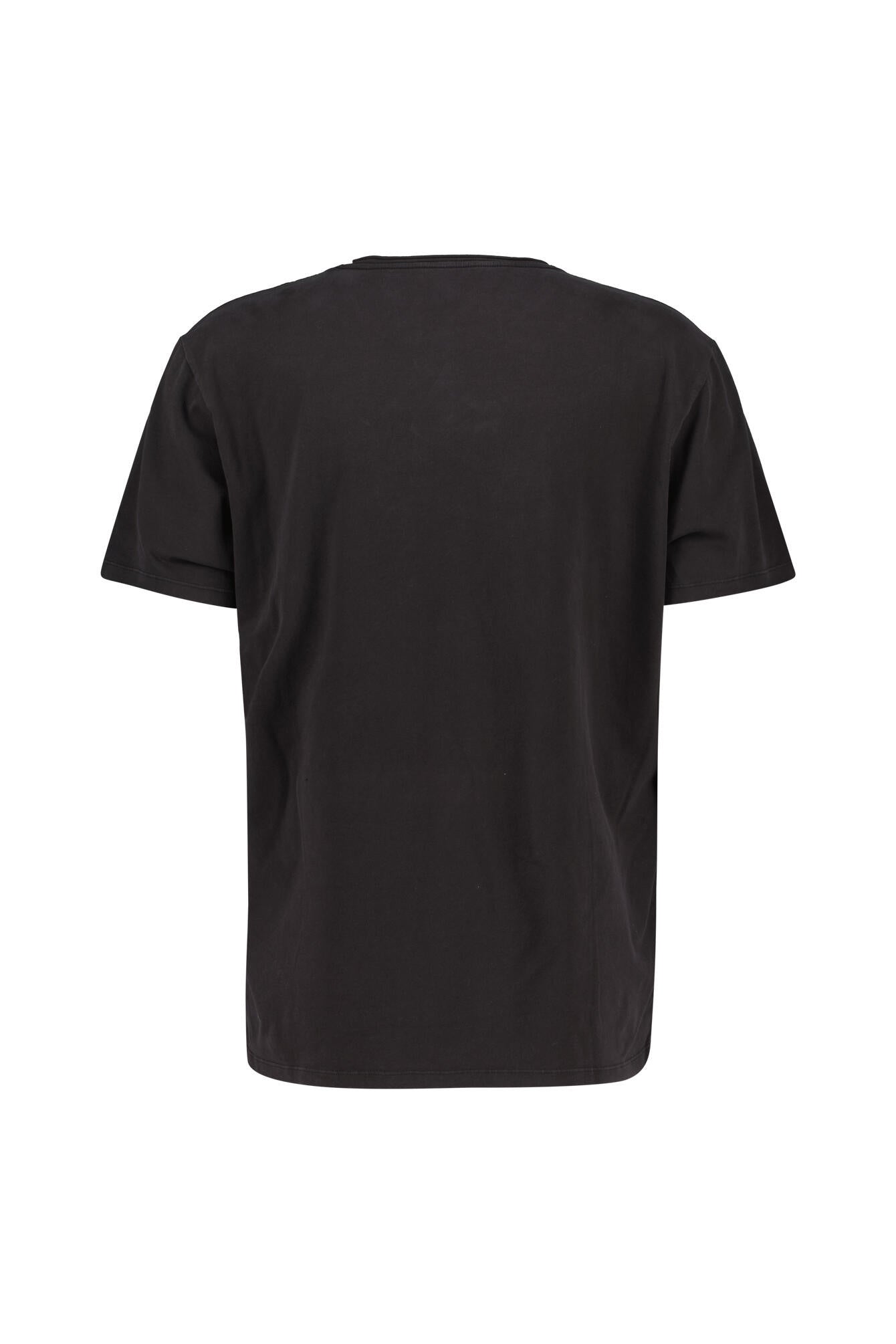 T-Shirt aus Baumwolle - Washed Black - Grau