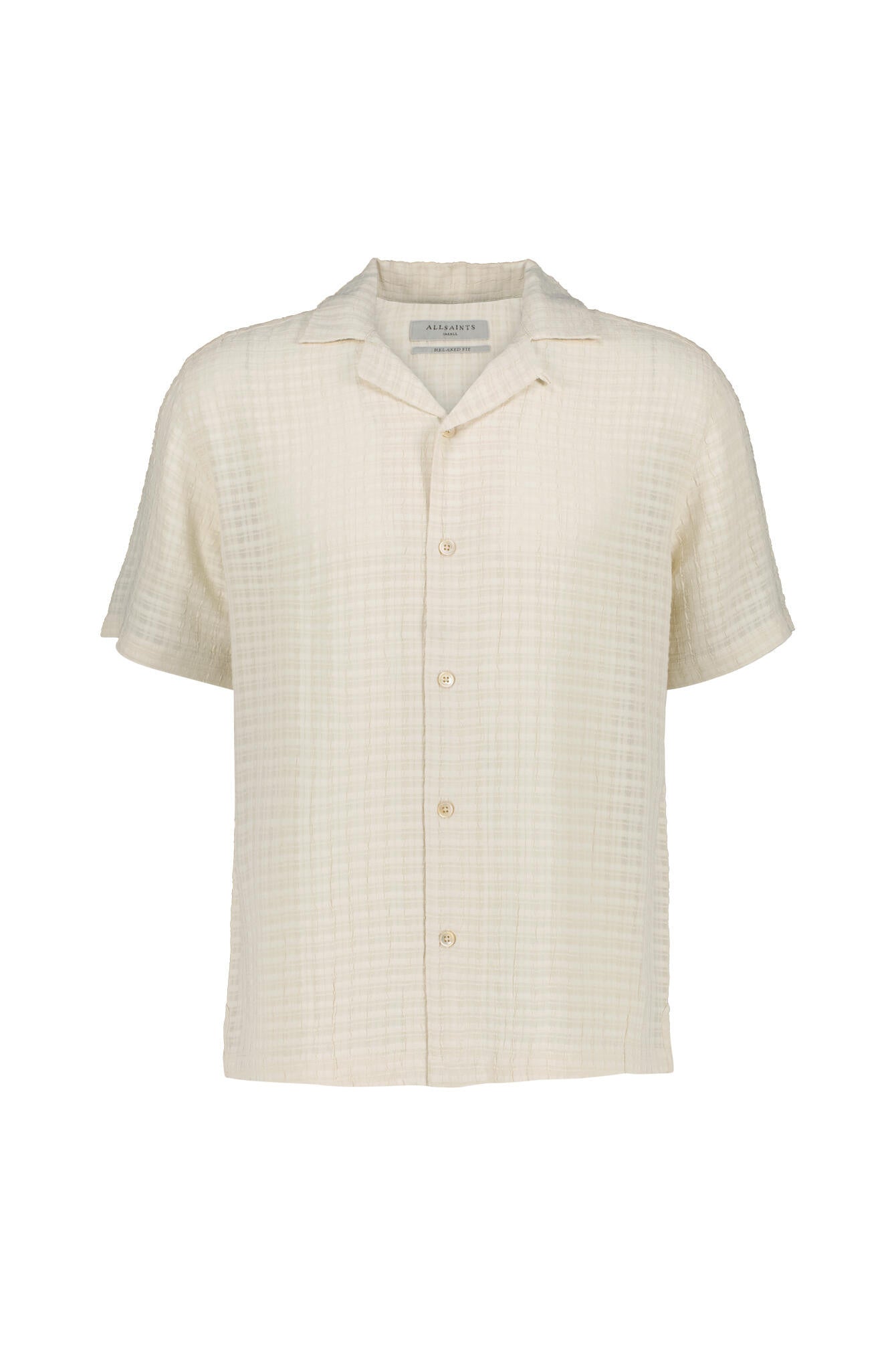 Freizeithemd Relaxed Fit - Sandy White - Creme