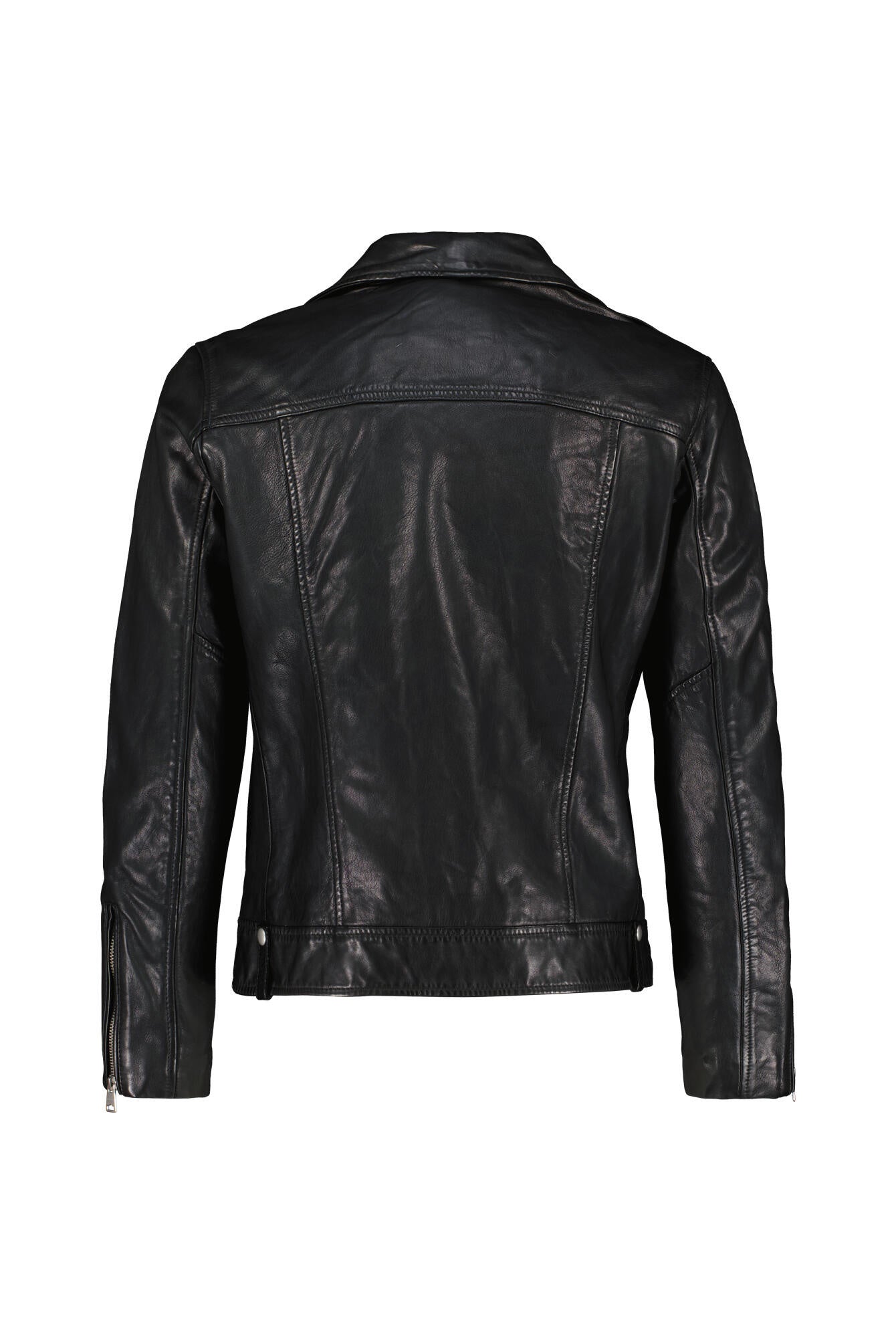 Lederjacke - Black - Schwarz