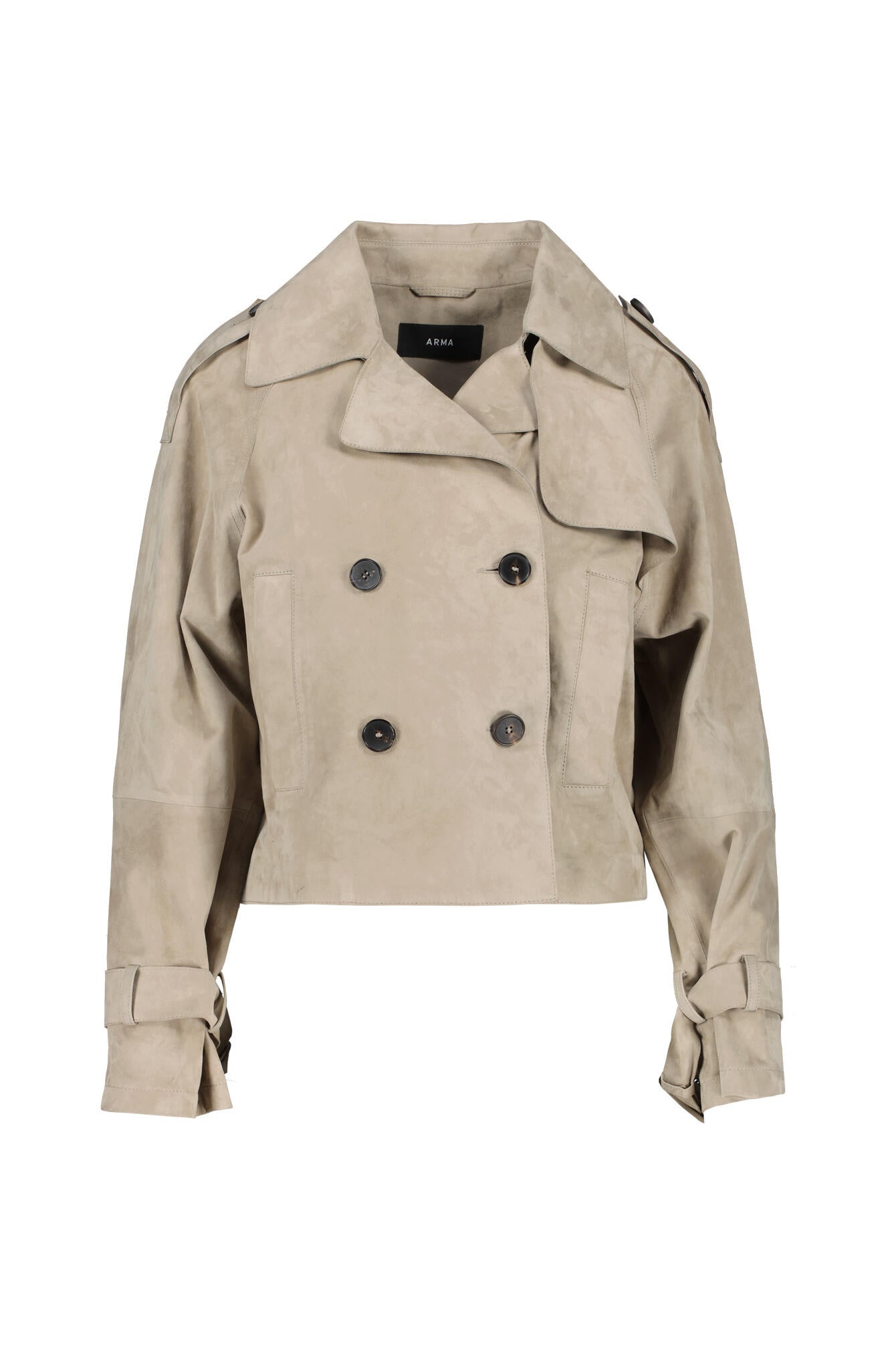 Leichte Lederjacke SIA - Grey-Taupe - Braun