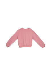 Sweatshirt mit Print - 018 Rose - Rosa