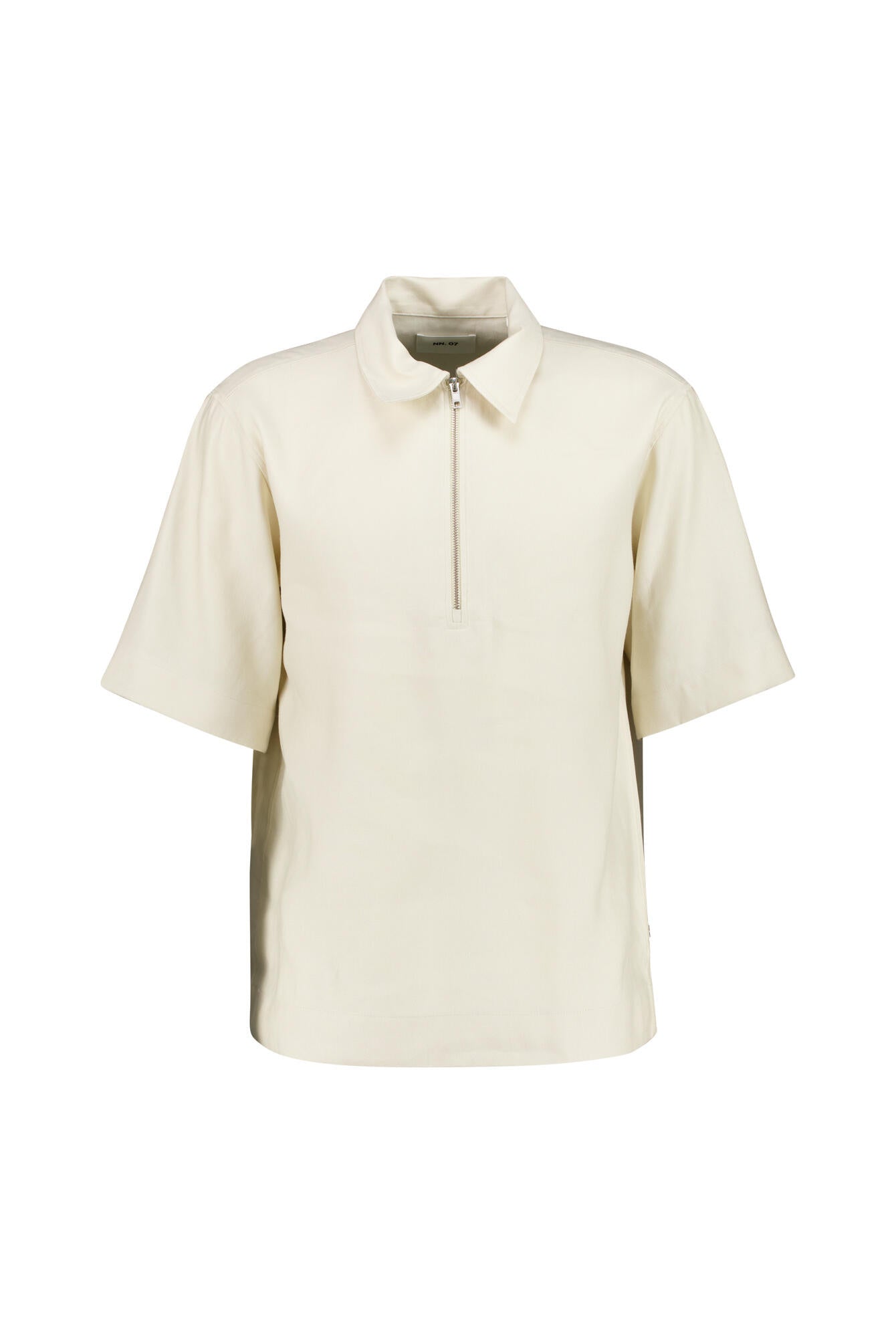 Poloshirt aus Viskosemix - Ivory - Creme