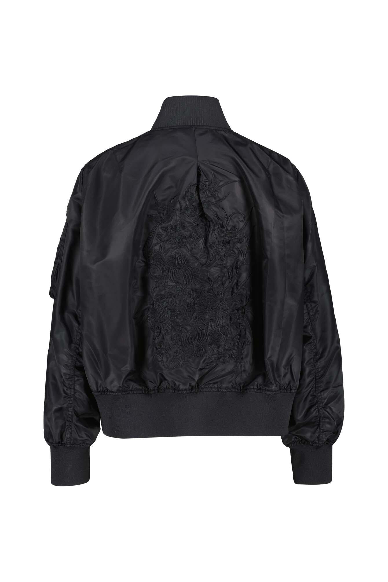 Blousonjacke WASTON mit Strickmuster - 2000 Black - Schwarz