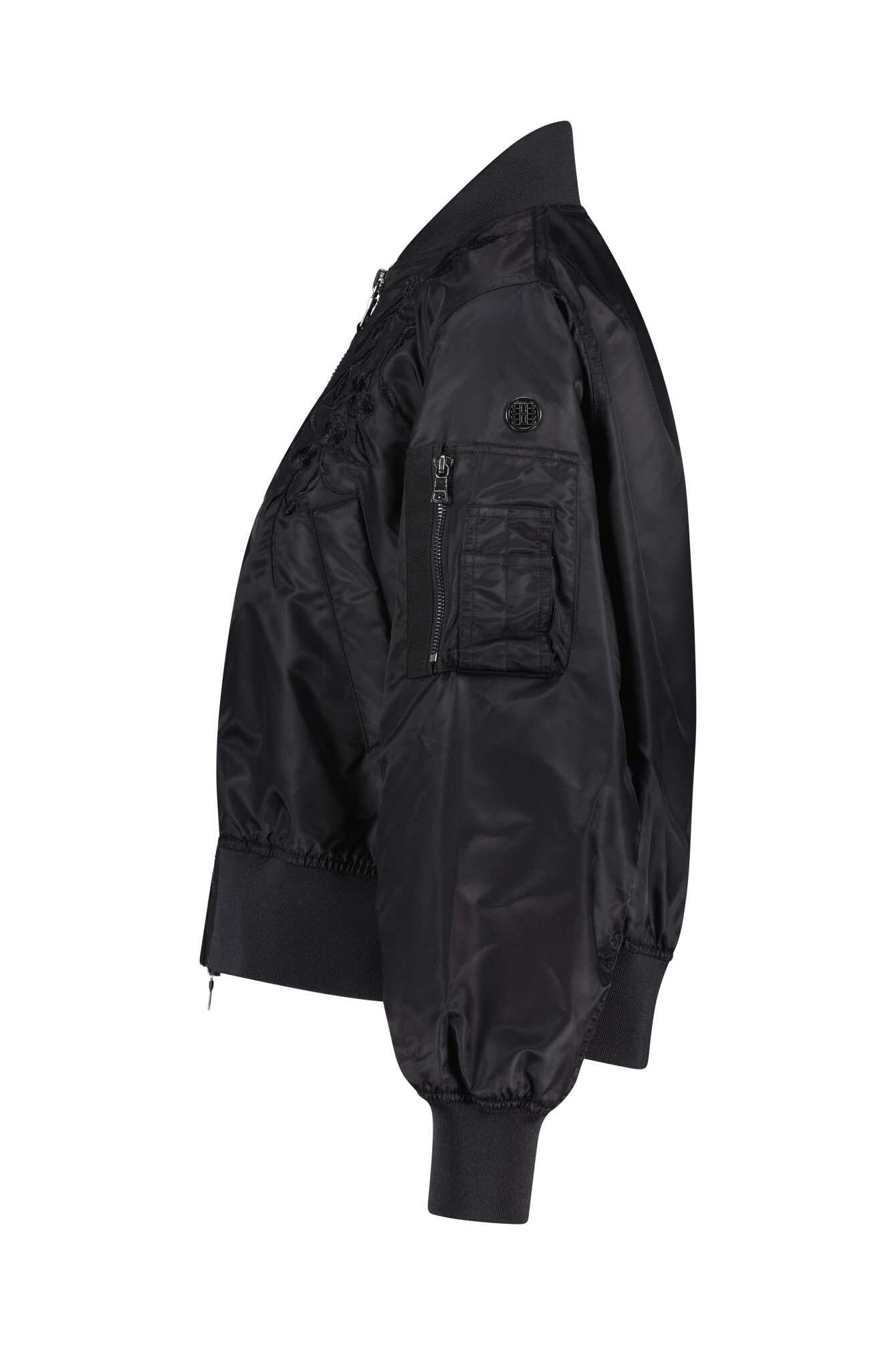 Blousonjacke WASTON mit Strickmuster - 2000 Black - Schwarz