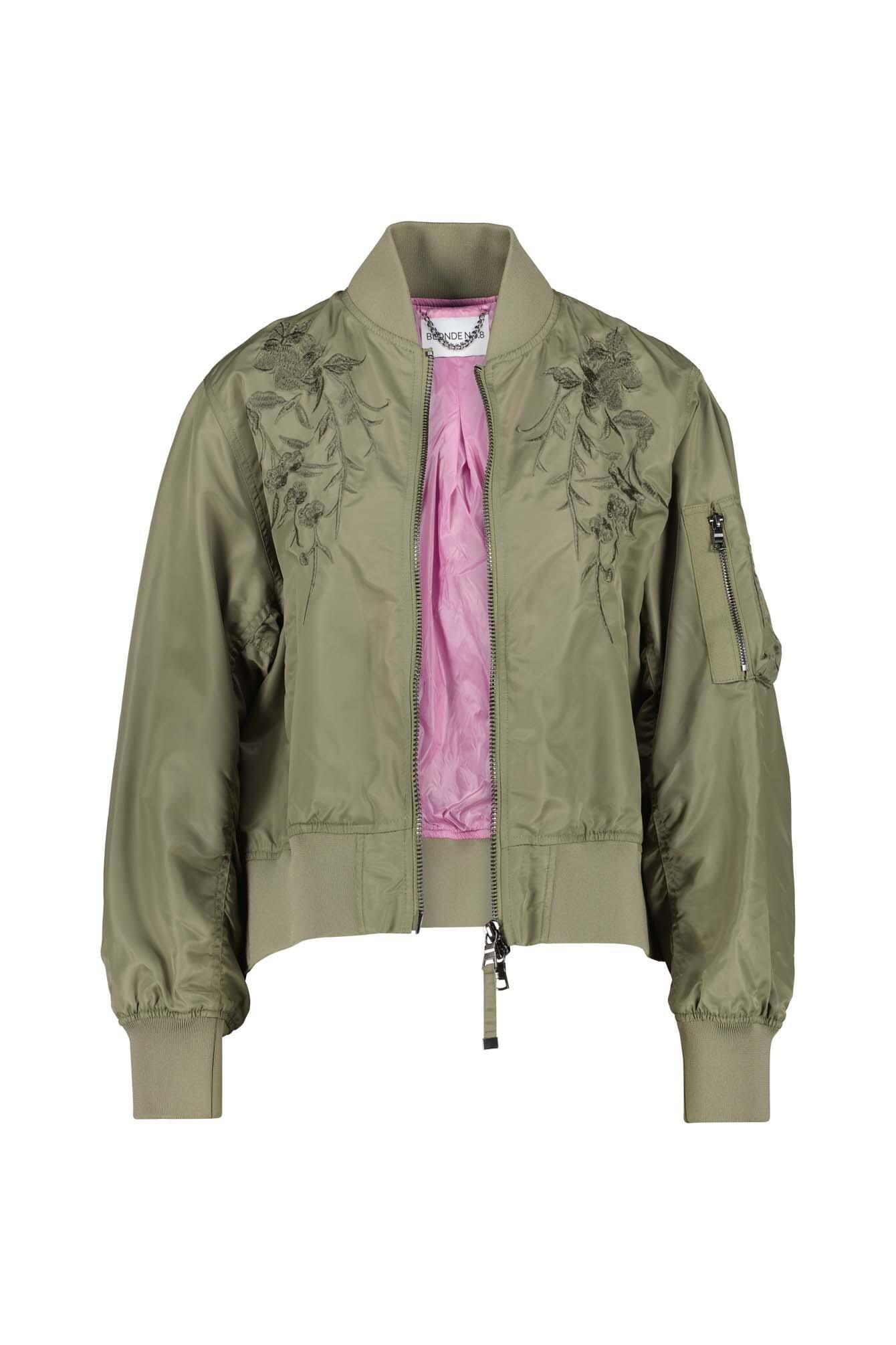 Blousonjacke WASTON mit Strickmuster - 7600 Salbei - Grün