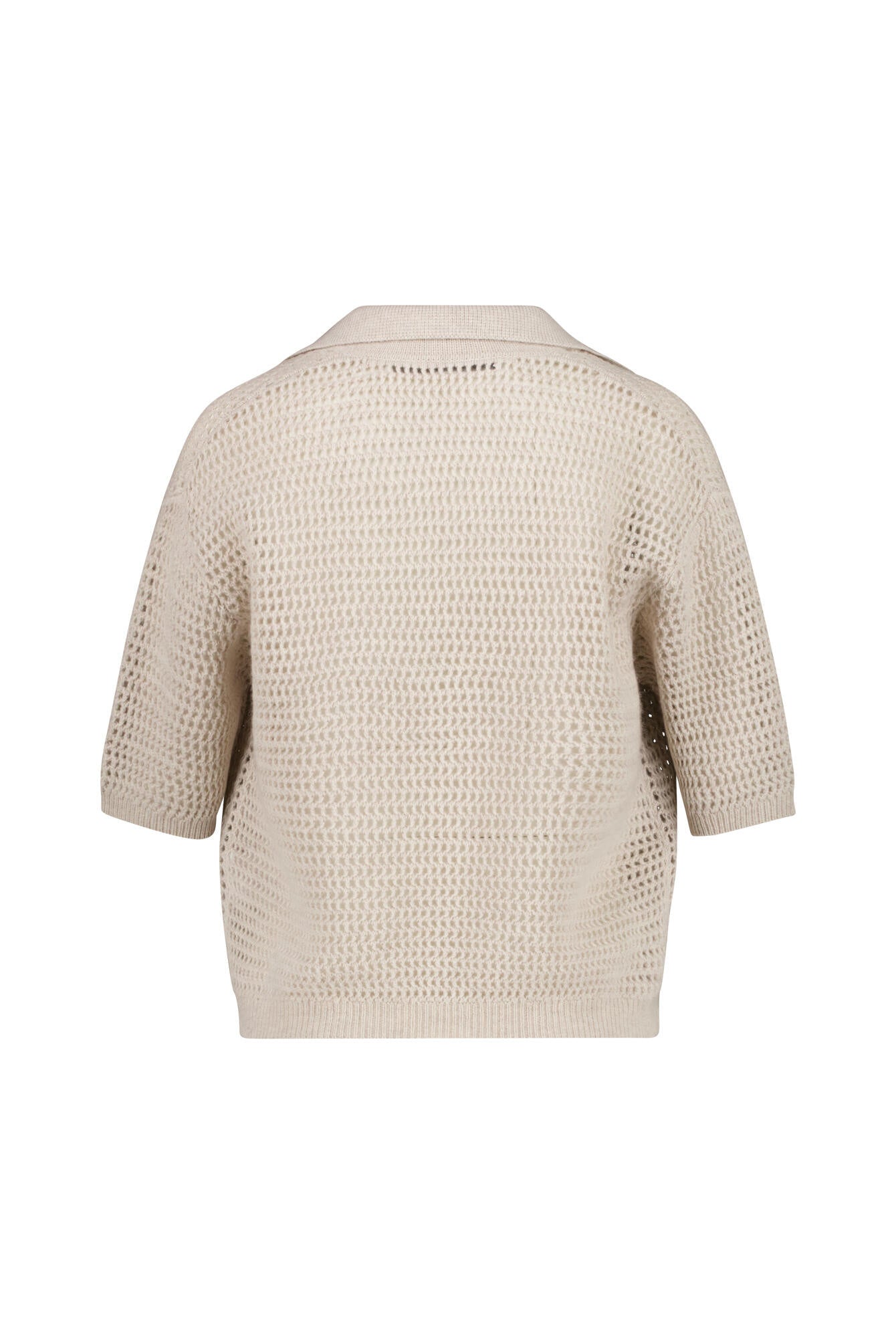 Strickpullover aus Lochstrick - 241 Mushroom - Beige