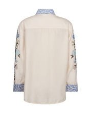 Hemdbluse floral aus Viskosemix - 180 Ecru - Beige