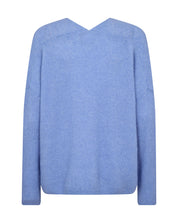 Strickpullover mit V-Ausschnitt - 827 Hydrangea