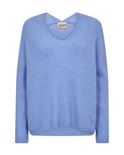 Strickpullover mit V-Ausschnitt - 827 Hydrangea