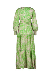 LULU DRESS - Animal Green - Grün