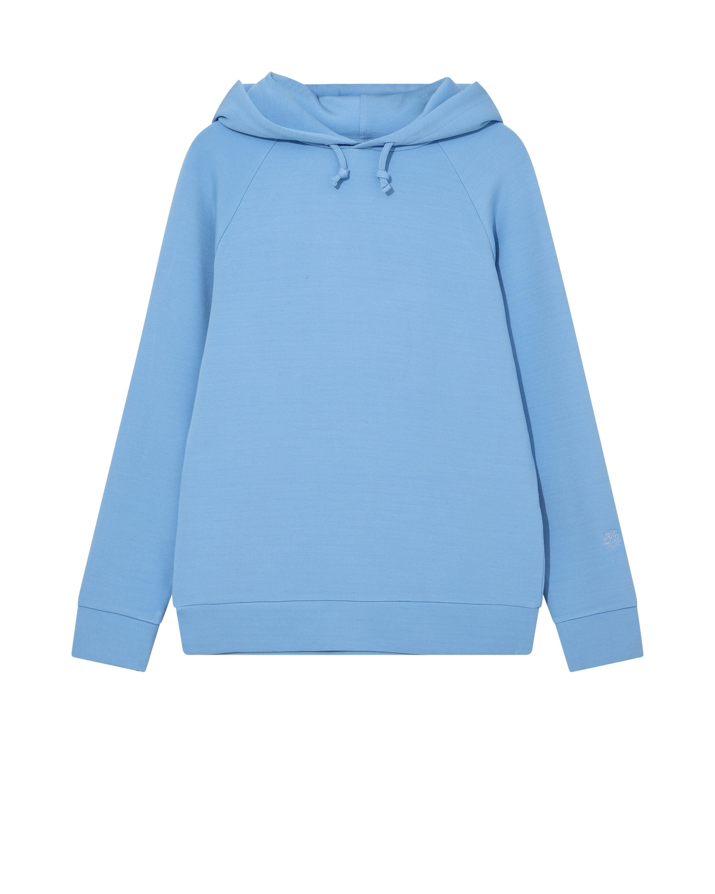 Sweathoodie aus Viskosemix - 831 Clear Blue - Blau