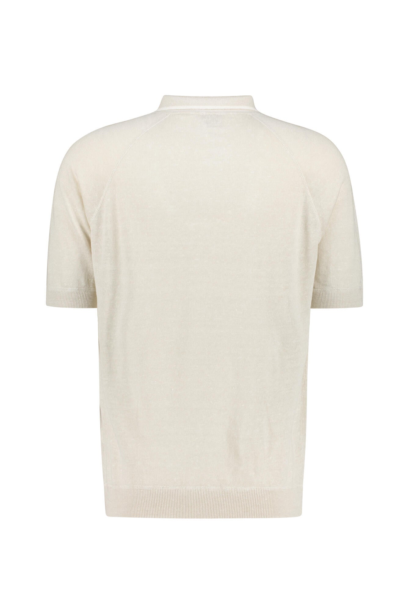 Poloshirt aus Leinenmix - 02 Sabbia - Beige