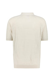 Poloshirt aus Leinenmix - 02 Sabbia - Beige