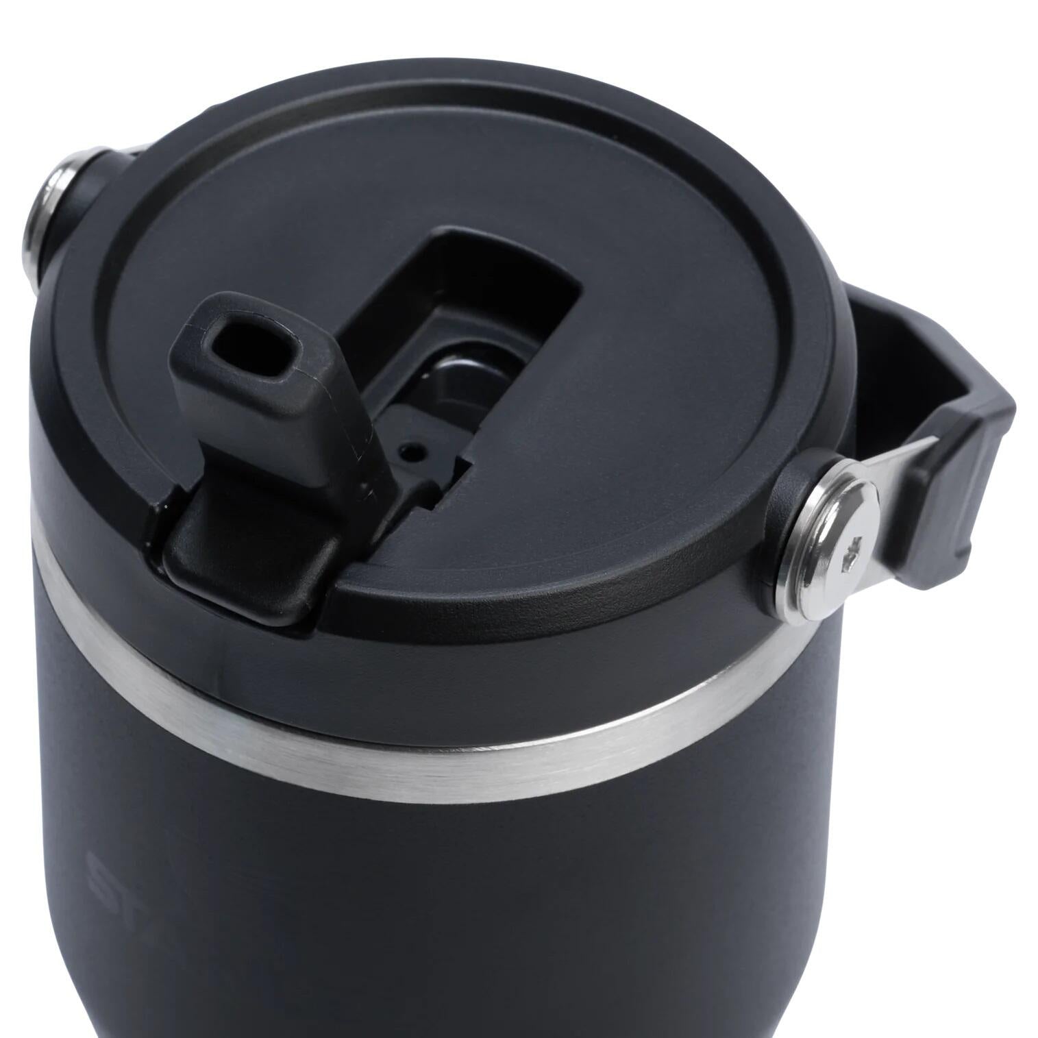 Thermoflasche ICEFLOW FLIP STRAW TUMBLER 0.6 L - Black - Schwarz