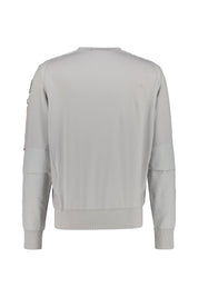 Sweatshirt aus Baumwolle - 0324 Ghiaccio - Grau