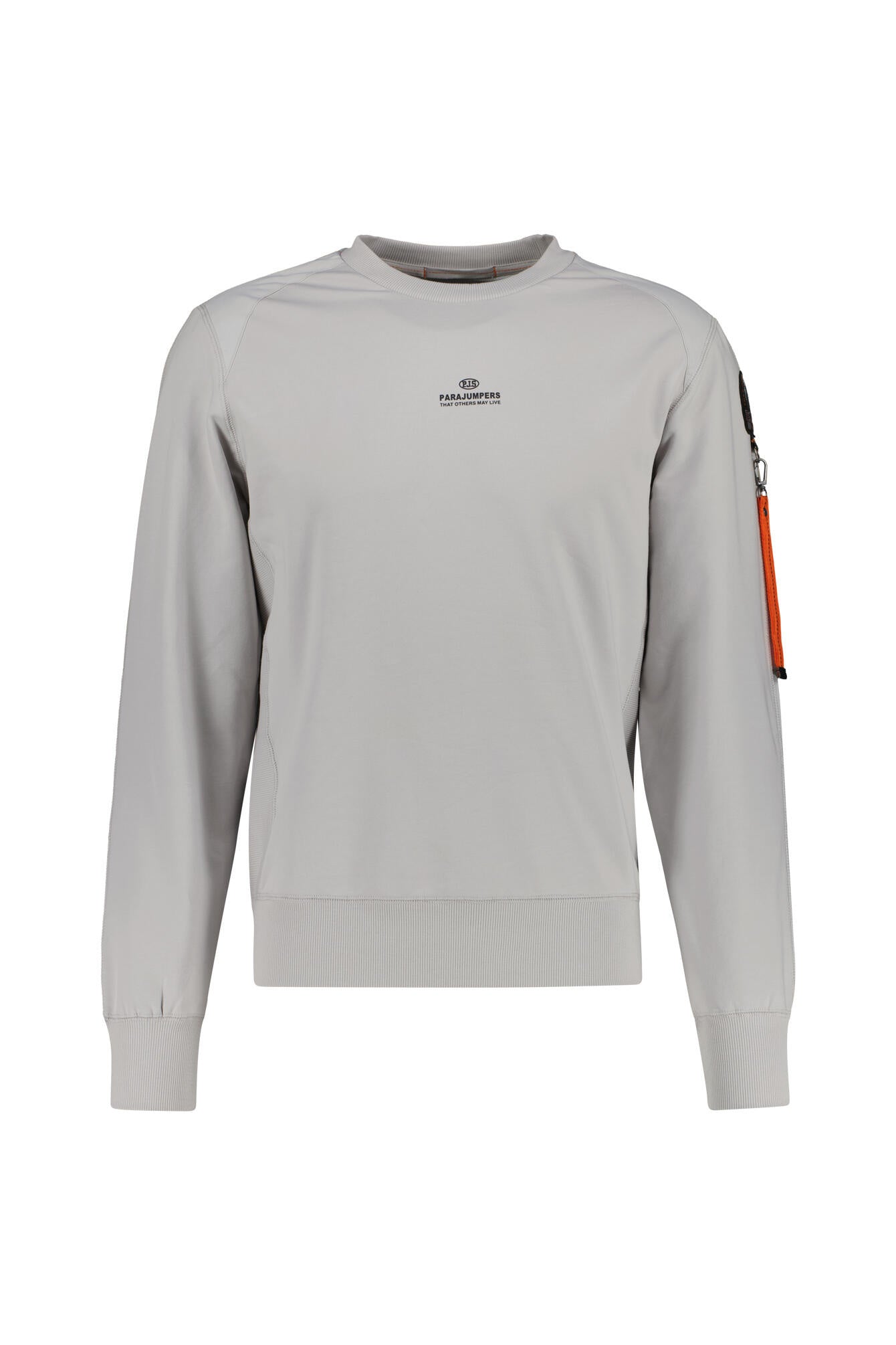 Sweatshirt aus Baumwolle - 0324 Ghiaccio - Grau