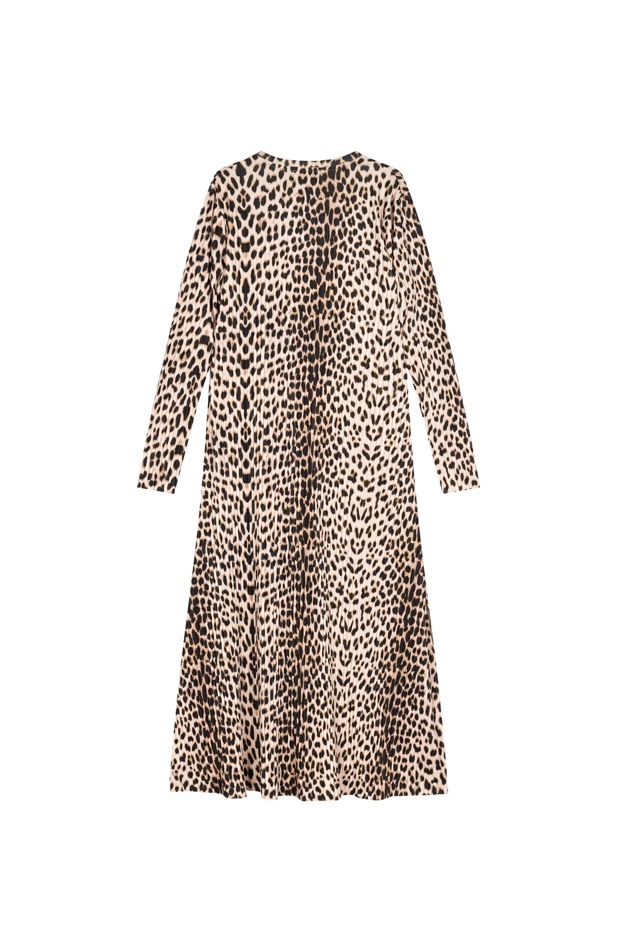 Kleid mit Leoparden-Muster - Leo - Beige