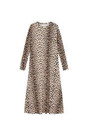 Kleid mit Leoparden-Muster - Leo - Beige