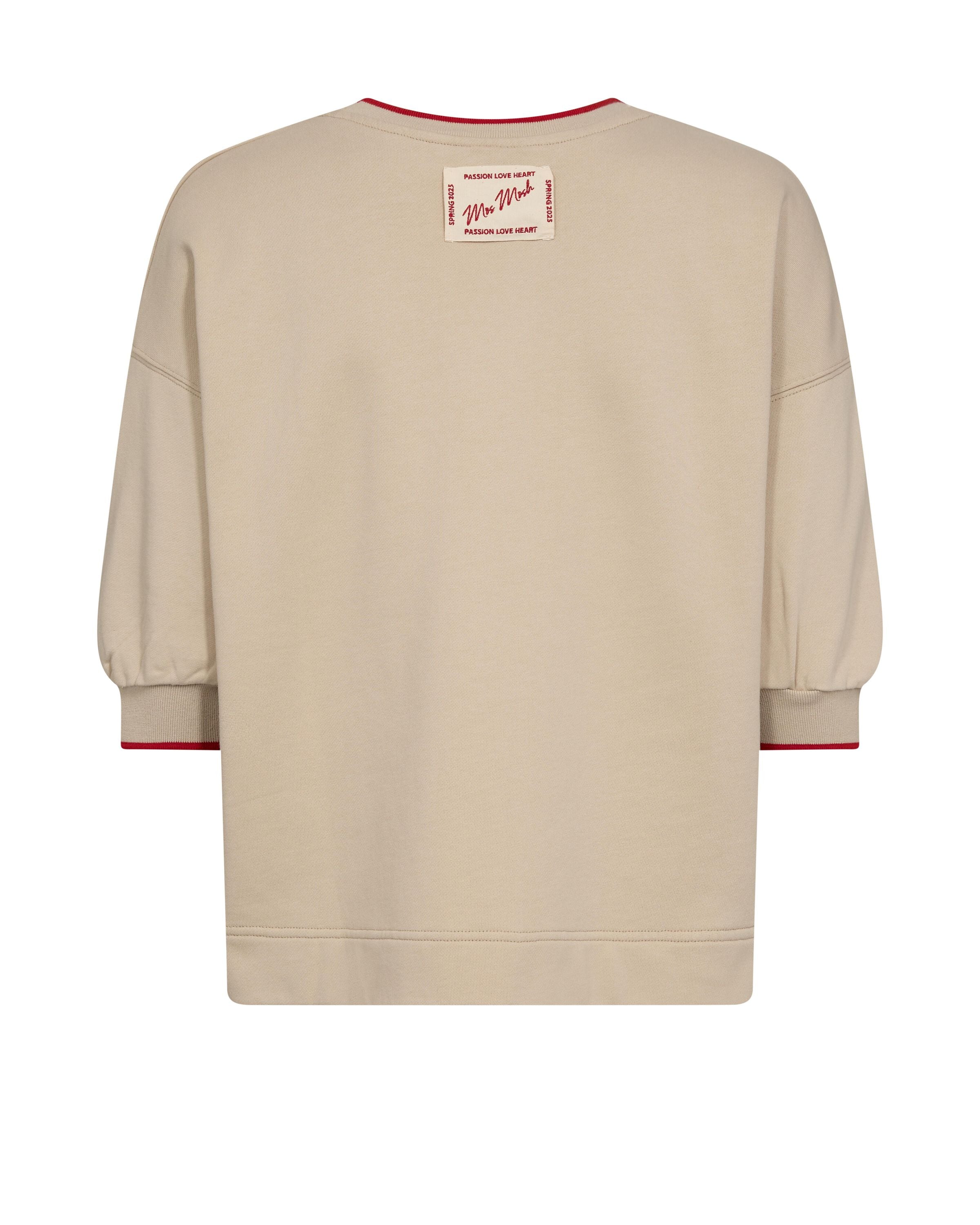 Sweatshirt oversized - 174 Feather Grey - Beige