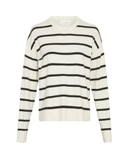 Strickpullover MAURA gestreift - Ice/Black - Creme