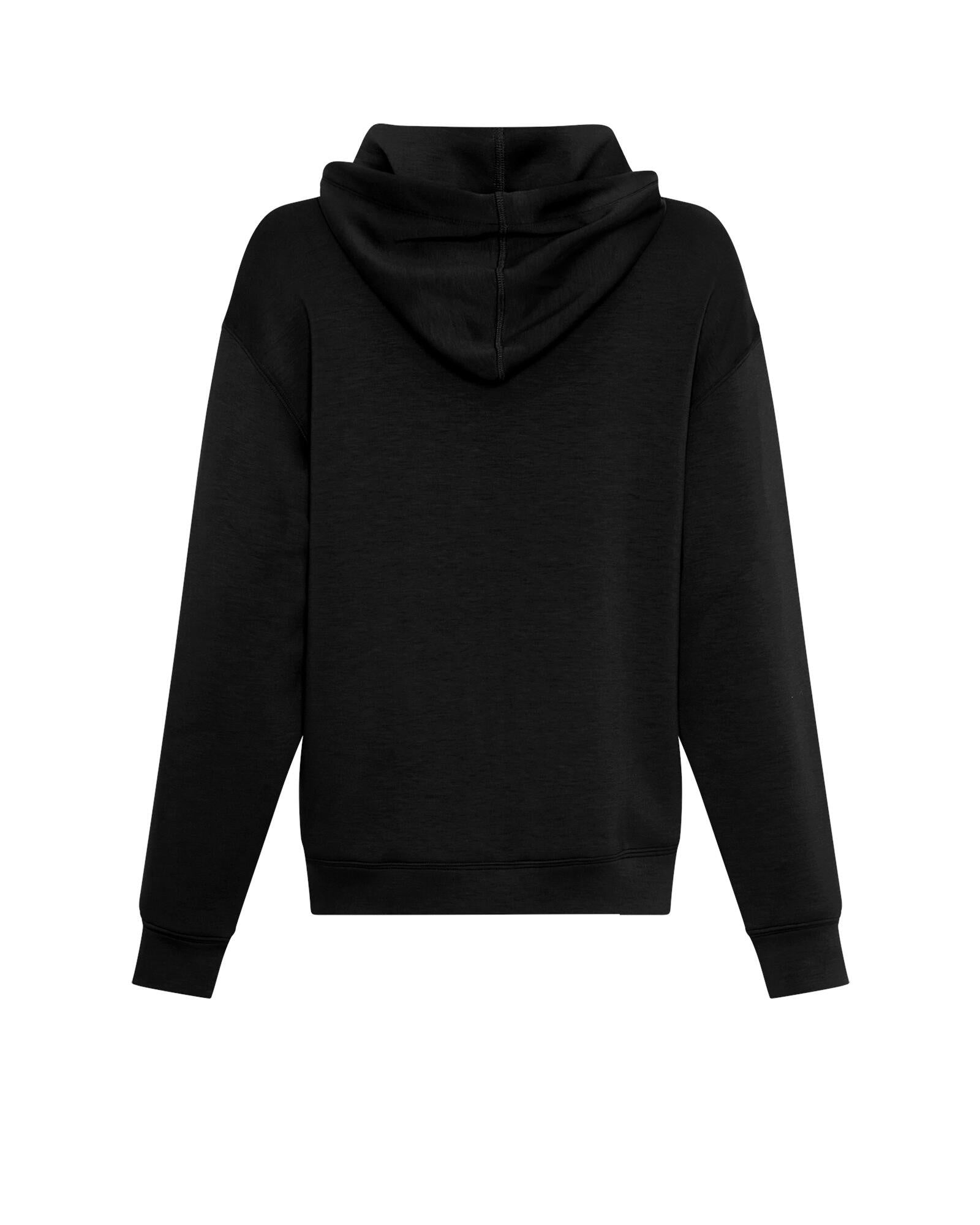 Sweathoodie aus Viskosemix - Black - Schwarz