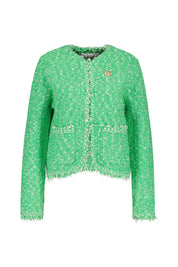 Bouclé-Jacke - 4015 Green Apple - Grün