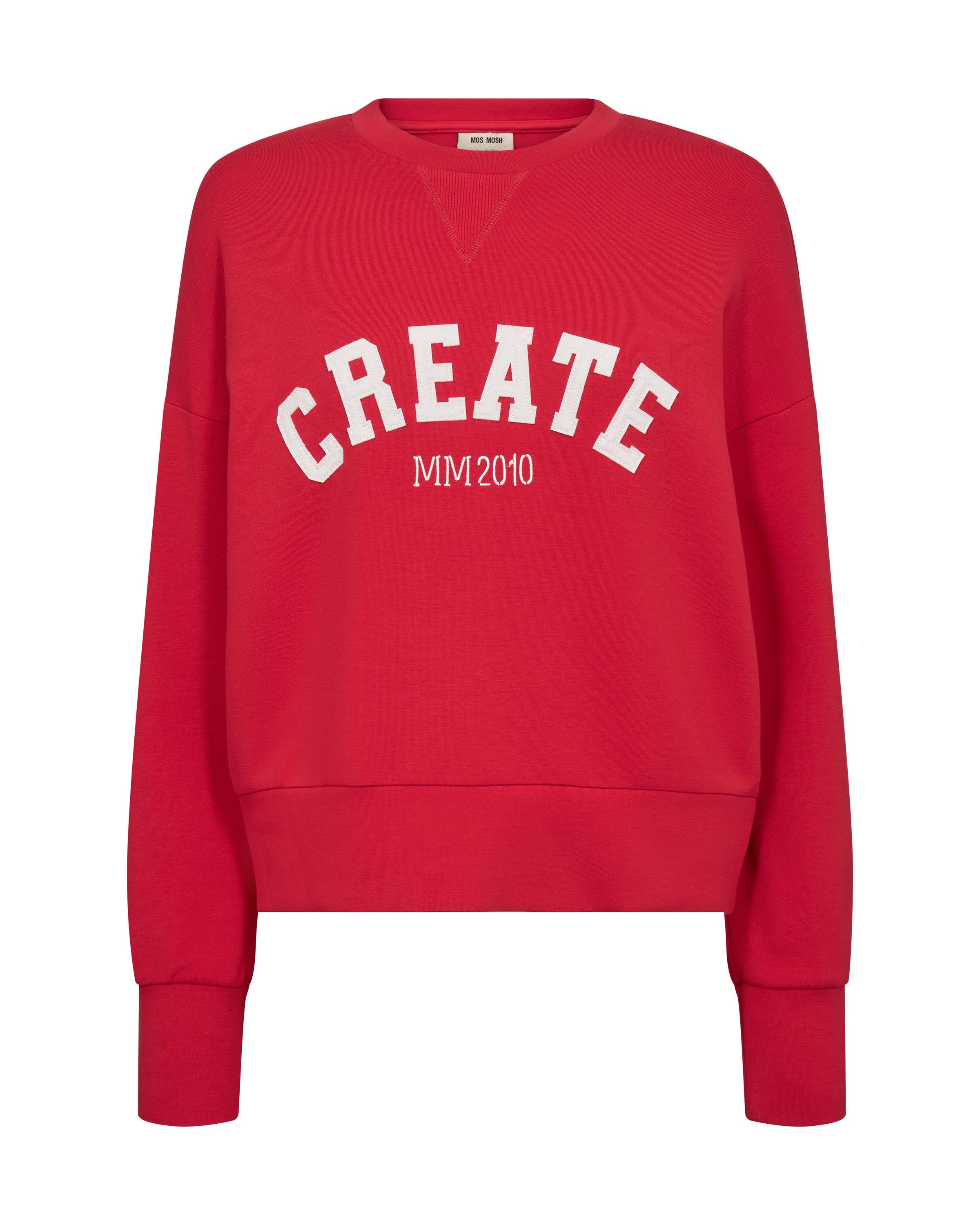 Sweatshirt aus Viskosemix - 268 Chinese Red - Rot