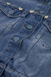 Jeansjacke LEXIE aus Baumwollmix - 3326 Medium Aged - Blau