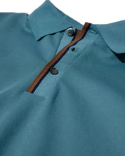 Poloshirt aus Baumwollmix - 233 Pacific - Türkis
