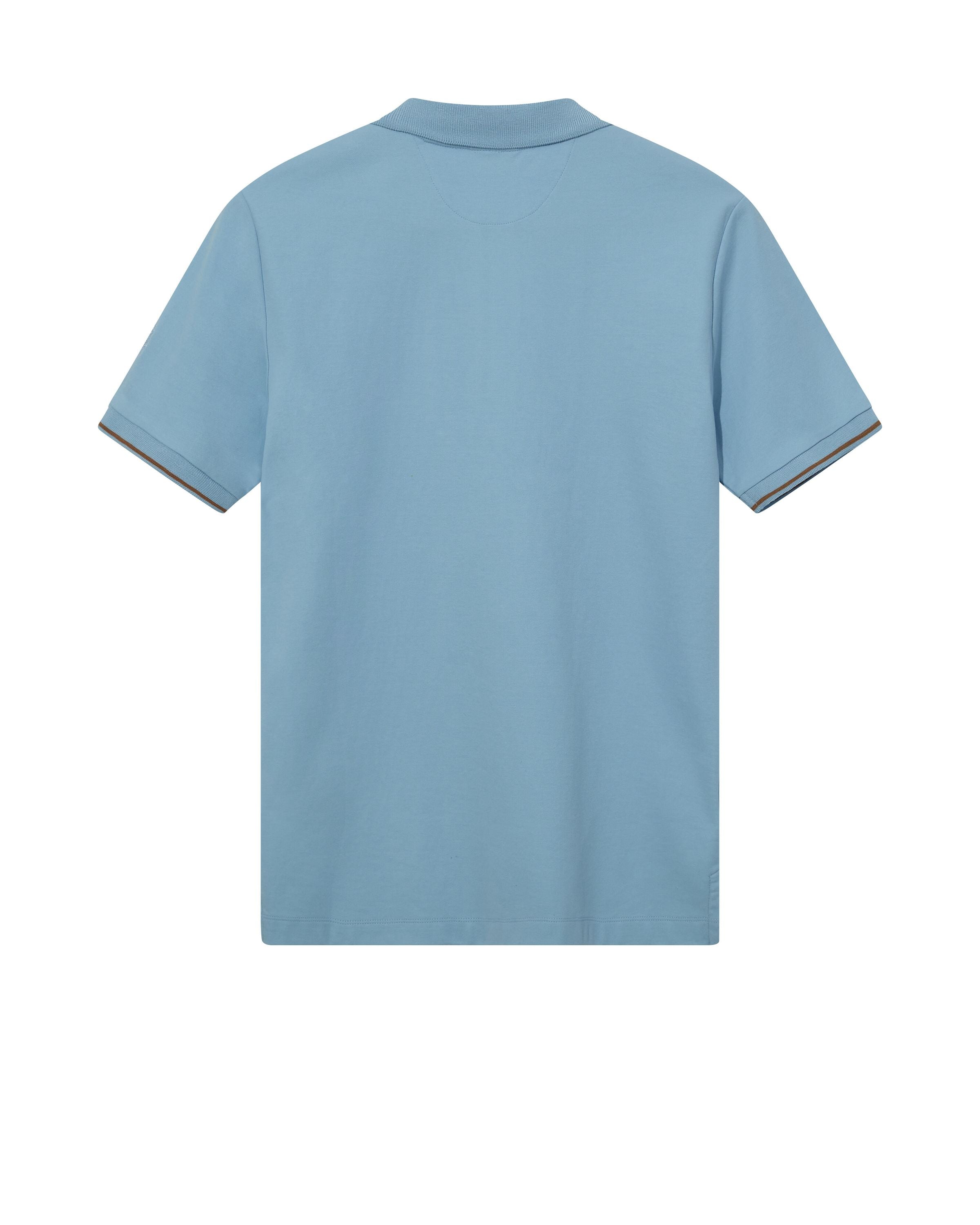 Poloshirt aus Baumwollmix - 425 Sky Blue - Blau