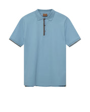 Poloshirt aus Baumwollmix - 425 Sky Blue - Blau