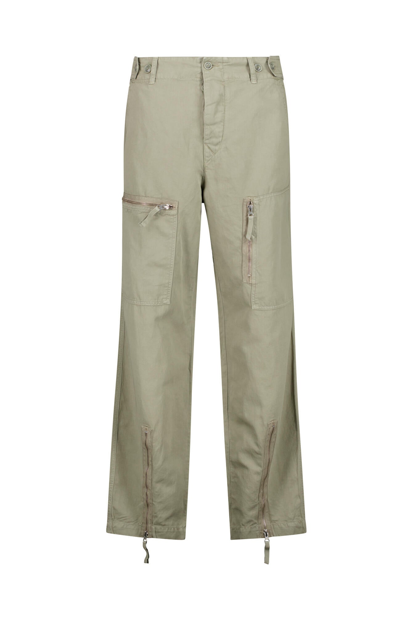 Leinencargohose Regular Fit - 327 Vintage Khaki - Khaki