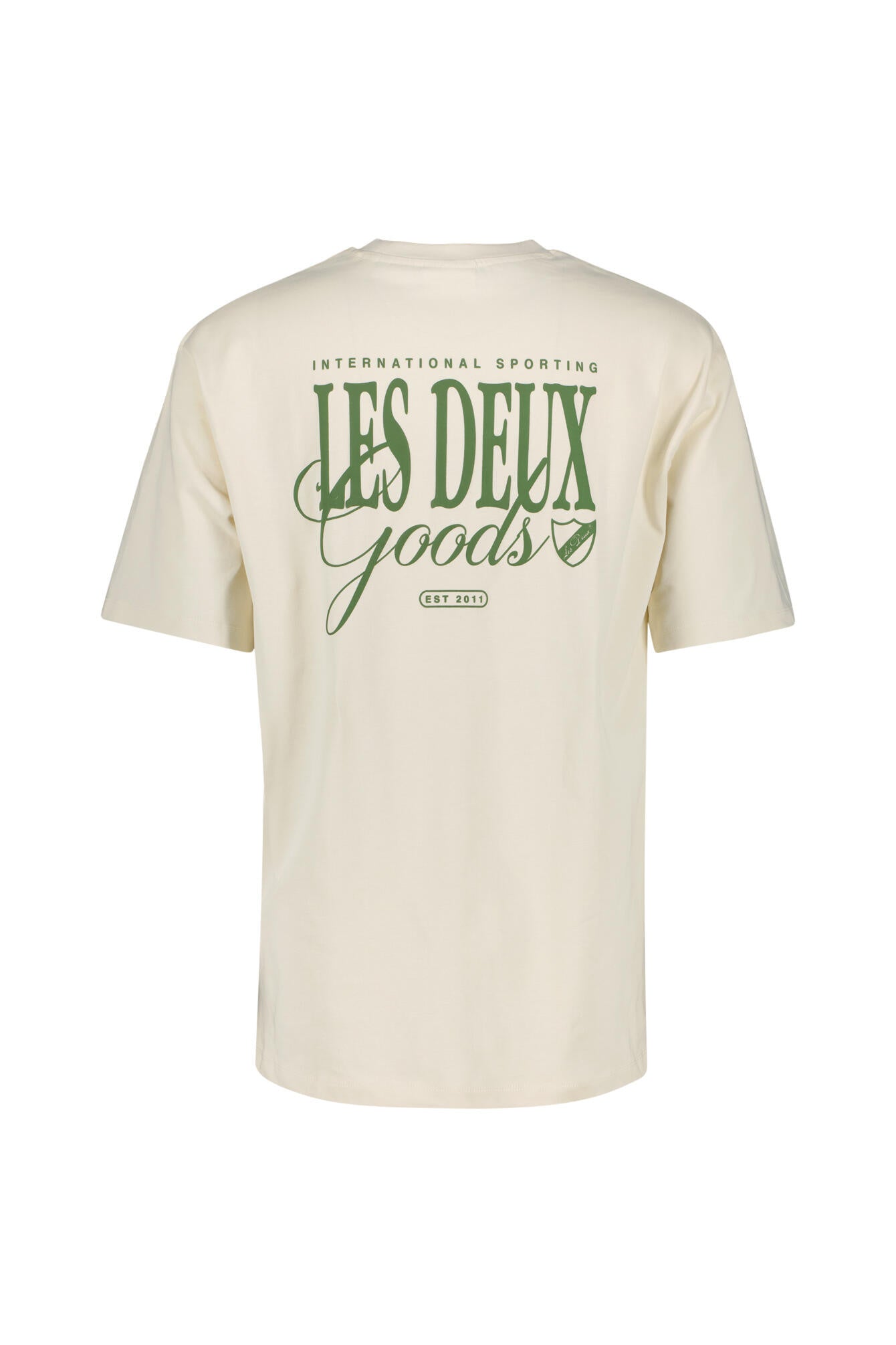 T-Shirt aus Bio-Baumwolle - 215575 Ivory/Green - Beige