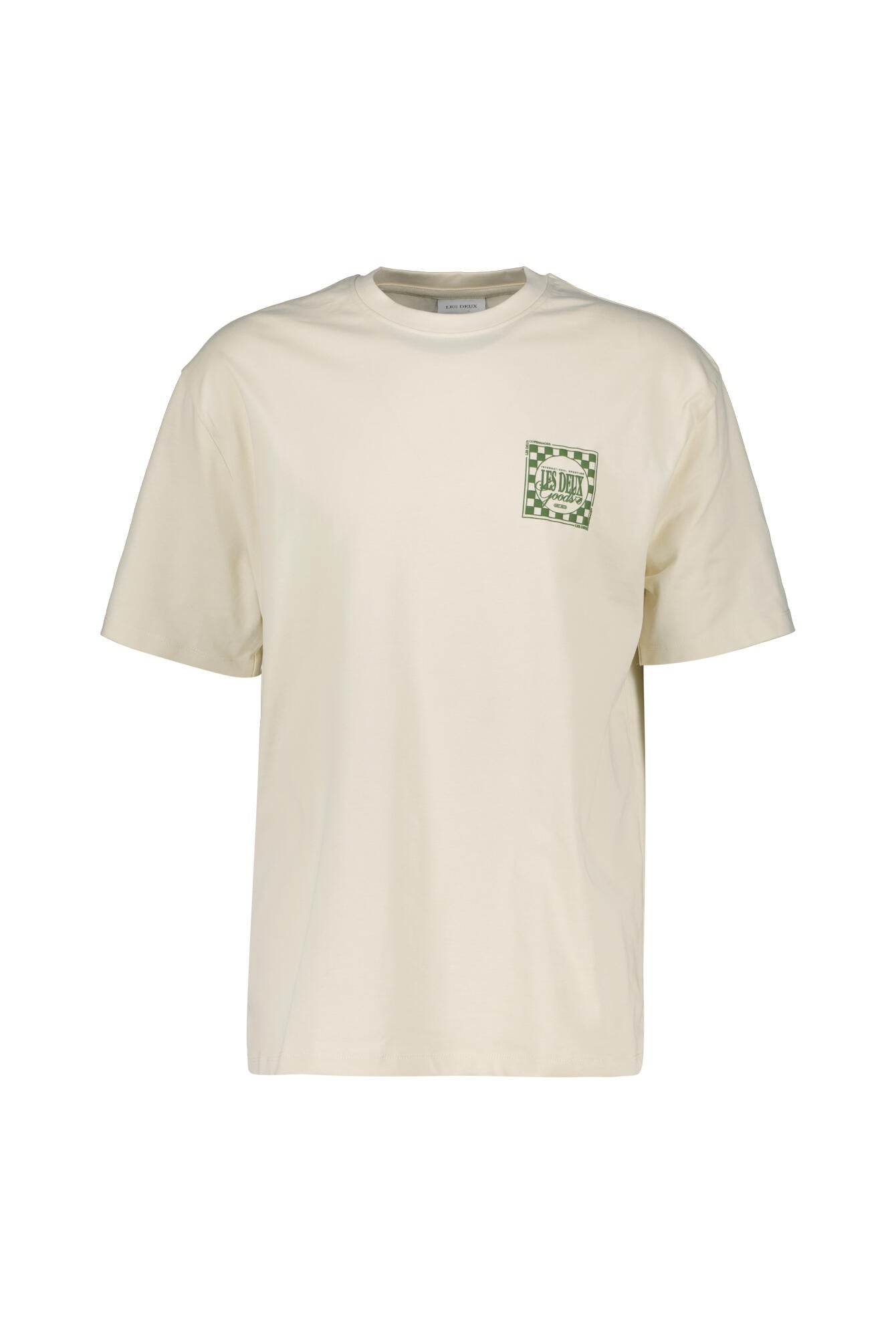 T-Shirt aus Bio-Baumwolle - 215575 Ivory/Green - Beige