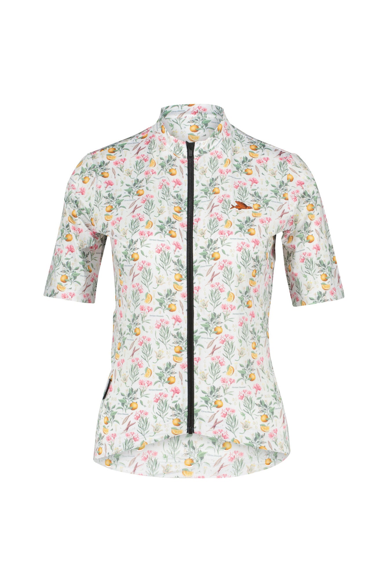 Fahrrad-Trikot FLEURETTE V2 - Orange Blossom White - Weiß
