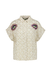 Bluse EDITH Boxy-Fit - Blanc - Creme