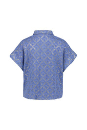 Bluse EDITH Boxy-Fit - Bleu - Blau