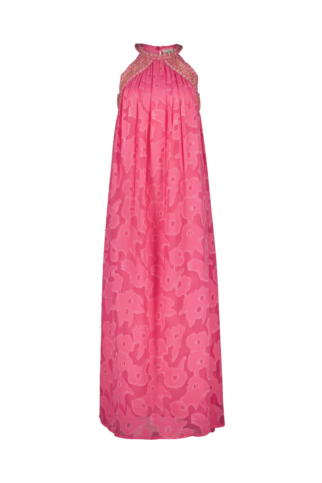 Neckholderkleid GABRIEL Midi - Rose - Rosa