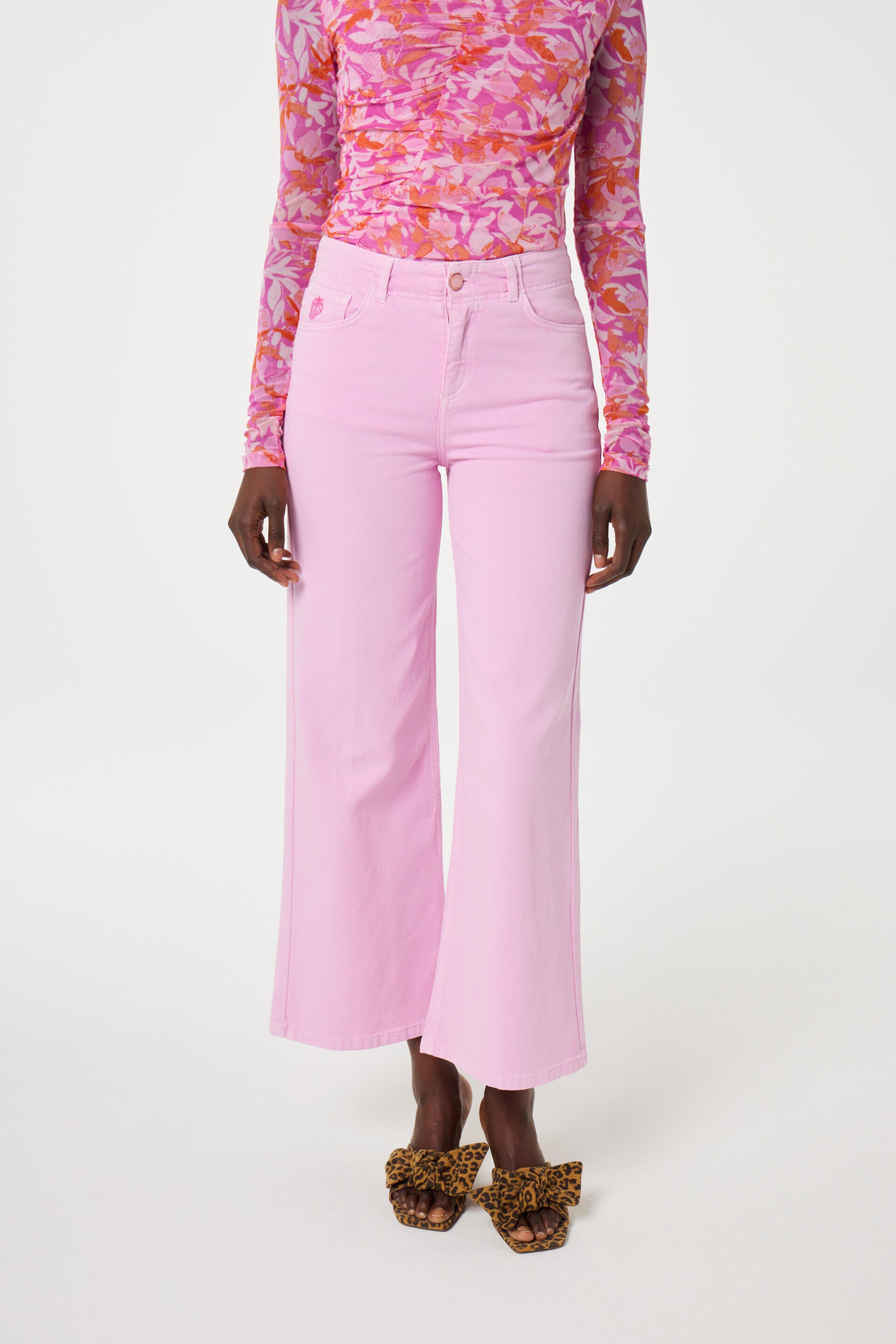 Jeans HAYLEY Wide Leg - 7025 Pink Glow - Rosa