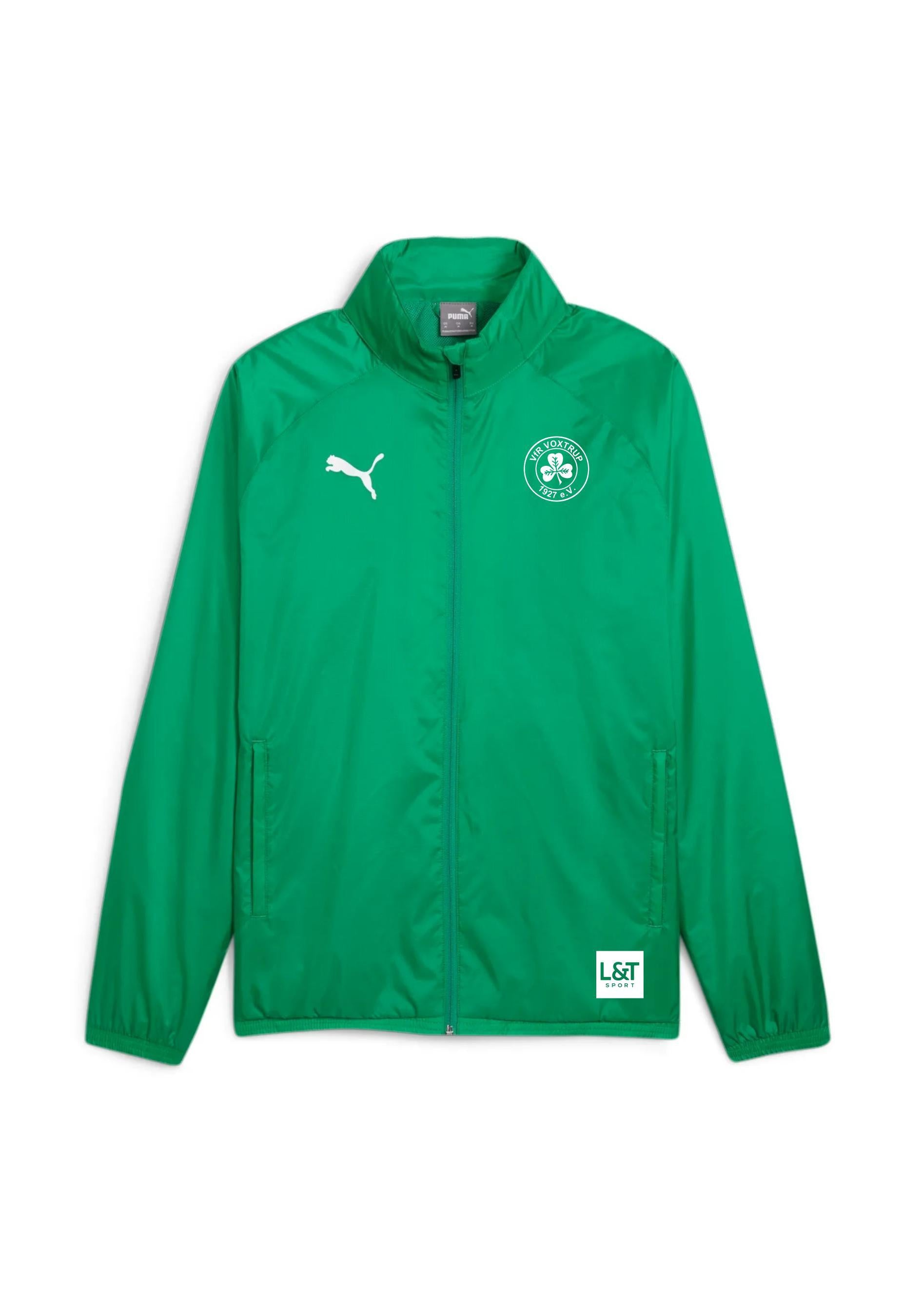 Kinder VFR Voxtrup Regenjacke - 005-Sport Green-PUMA White - Grün